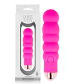 DOLCE VITA - SIX PINK 7 SPEED RECHARGEABLE VIBRATOR